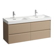 LAUFEN MEDA Skrinka pod umývadlo, so 4 zásuvkami, pre umývadlo H814112, 1285x450x515 mm, Cappuccino 465, H4216440114651