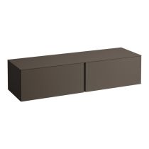 LAUFEN ILBAGNOALESSI Zásuvkový element 1600, s 2 zásuvkami, bez výrezu, 1600x500x370 mm, Tmavohnedá 429, H4303300974291