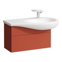 LAUFEN ILBAGNOALESSI Skrinka pod umývadlo 900, s 1 zásuvkou, s výrezom pre sifón vpravo, pre umývadlo H814976, 730x320x355 mm, Terracotta 269, H4304110972691
