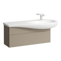 LAUFEN ILBAGNOALESSI Skrinka pod umývadlo 1200, s 1 zásuvkou, s výrezom pre sifón vpravo, pre umývadlo H814974, 995x320x340 mm, Béžová perleť 270, H4304310972701