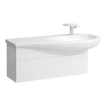 LAUFEN ILBAGNOALESSI Skrinka pod umývadlo 1200, s 1 zásuvkou, s výrezom pre sifón vpravo, pre umývadlo H814974, 995x320x340 mm, Špeciálne farby 990, H4304310979901