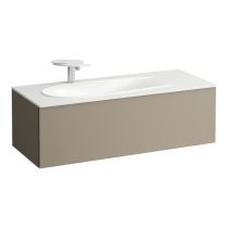 LAUFEN ILBAGNOALESSI Skrinka pod umývadlo 1200, s 1 zásuvkou, s výrezom pre sifón vľavo, pre umývadlo H817979, 1195x490x365 mm, Béžová perleť 270, H4304410972701
