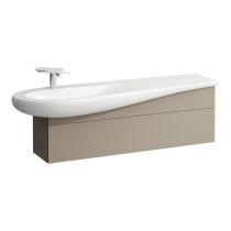 LAUFEN ILBAGNOALESSI Skrinka pod umývadlo 1600, s 1 zásuvkou, s výrezom pre sifón vľavo, pre umývadlo H814971, 1350x320x340 mm, Béžová perleť 270, H4304510972701