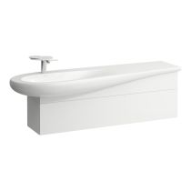 LAUFEN ILBAGNOALESSI Skrinka pod umývadlo 1600, s 1 zásuvkou, s výrezom pre sifón vľavo, pre umývadlo H814971, 1350x320x340 mm, Špeciálne farby 990, H4304510979901