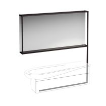 LAUFEN ILBAGNOALESSI Zrkadlo so svetelným rámom 1600, pre umývadlo H814971 s nábytkom H430451, 1660x1690 mm, Havanna 097, H4305020972711