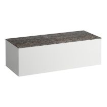 LAUFEN ILBAGNOALESSI Zásuvkový element 1200, s 1 zásuvkou, bez výrezu, top Marrone Naturale, 1200x500x370 mm, Špeciálne farby 990, H4323000979901