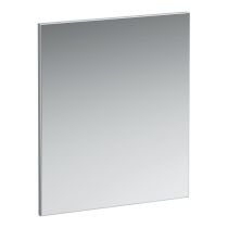 LAUFEN FRAME 25 Zrkadlo s hliníkovým rámom, bez osvetlenia, 600x700 mm, Čierna matná 450, H4474029004501