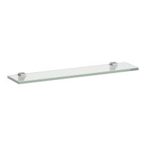 LAUFEN FRAME 25 Sklenená polička s 2 upevnením na stenu 550 x120 mm, Biela 000, H4475819000001