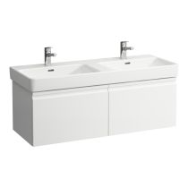LAUFEN LAUFEN PRO S Skrinka pod umývadlo, pre 814966 so 2 zásuvkami a 2 vnútornými zásuvkami (vľavo a vpravo), 1160x450x395 mm, Grafit matný 480, H4835640964801