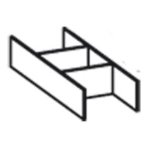 LAUFEN PALOMBA COLLECTION Zásuvkový organizér, sklo, H4903011800001