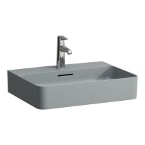 LAUFEN VAL Umývadlo bez otvoru pre batériu, bez prepadu, SaphirKeramik, 550x420 mm, farba Grafit mat, H8102827581121
