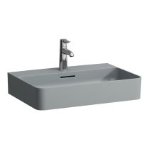 LAUFEN VAL Umývadlo s tromi otvormi pre batériu, bez prepadu, SaphirKeramik, 600x420 mm, farba Grafit mat, H8102837581581