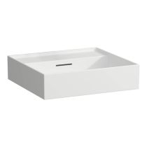 LAUFEN Kartell LAUFEN Umývadlo bez otvrou pre batériu s prepadom, 500x460 mm, farba Biela matná, H8103327571091