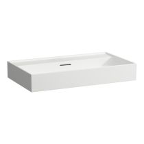 LAUFEN Kartell LAUFEN Umývadlo bez otvrou pre batériu s prepadom, 800x460 mm, farba Biela matná, H8103367571091