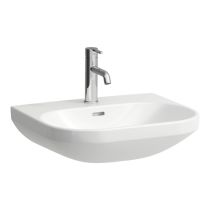 LAUFEN LUA Umývadlo s jedným otvorom pre batériu uprostred s prepadom, 550x460 mm, farba Biela LCC, H8110814001041