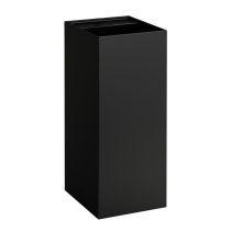 LAUFEN Kartell LAUFEN Voľne stojace umývadlo so skrytým odpadom bez otvoru pre batériu, bez prepadu, 375x435 mm, farba Čierna matná, H8113317161121