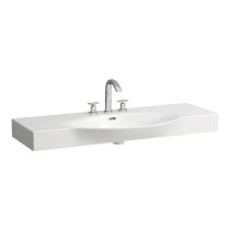 LAUFEN PALACE Umývadlo bez držiaku na uterák s tromi otvormi pre batériu s prepadom, 1200x510 mm, farba Biela, H8117040001081