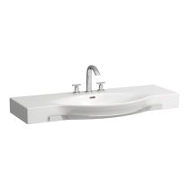 LAUFEN PALACE Umývadlo s držiakom na uterák s jedným otvorom pre batériu, s prepadom, rezané z jednej strany do 90 cm, 1200x510 mm, farba Biela, H8127040001351