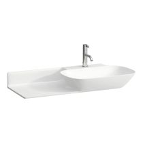 LAUFEN INO Umývadlo, odkladacia plocha vľavo bez otvoru pre batériu, bez prepadu, SaphirKeramik, 900x450 mm, farba Biela, H8133010001121