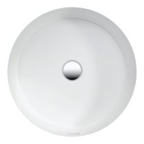 LAUFEN LIVING BY LAUFEN Vstavané umývadlo bez otvrou pre batériu, s prepadom, obojstranne glazované, 400x400 mm, farba Biela matná, H8134387571551