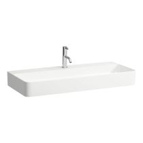 LAUFEN VAL Umývadlo, brúsená spodná hrana s jedným otvorom pre batériu, bez prepadu, SaphirKeramik, 950x420 mm, farba Biela, H8162870001111