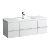 LAUFEN LIVING BY LAUFEN Umývadlo s jedným otvorom pre batériu, bez prepadu, 1300x480 mm, farba Biela, H8164350001111