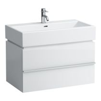 LAUFEN LIVING BY LAUFEN Umývadlo do nábytku s jedným otvorom pre batériu uprostred s prepadom, 800x460 mm, farba Biela, H8174360001041