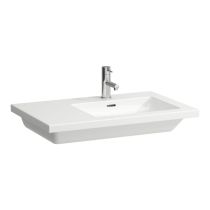 LAUFEN LIVING BY LAUFEN Umývadlo do nábytku, asymetrické, odkladacia plocha vľavo 750x480 mm, Biela matná 757, H8174397571081