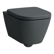 LAUFEN MEDA, Závesné WC 'Silent flush', Rimless, hlboké splachovanie, advanced, Grafit matná 758, 540x360 mm, H8201107580001