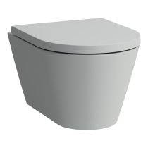 LAUFEN Kartell LAUFEN, Závesné WC, Rimless/compact, hlboké splachovanie, Šedá matná 759, 490x370 mm, H8203337590001