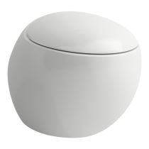 LAUFEN ILBAGNOALESSI, Závesné WC, Rimless, hlboké splachovanie, Biela LCC 400, 585x390 mm, H8209714000001