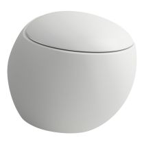 LAUFEN ILBAGNOALESSI, Závesné WC, Rimless, hlboké splachovanie, Biela matná 757, 585x390 mm, H8209717570001