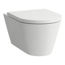 LAUFEN Kartell LAUFEN, Závesné WC Silent flush, Rimless, Biela LCC 400, 545x370 mm, H8213314000001