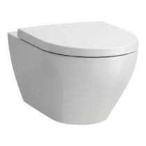 LAUFEN MODERNA S, Závesné WC DESIGN, Rimless, Silent flush, hlboké
splachovanie, Biela matná 757, 560x360 mm, H8215417570001