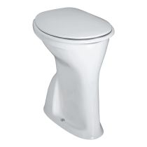 LAUFEN ALBONOVA, Stacionárne WC, ploché splachovanie, zvislý odpad, sedacia výška, Biela 000, 480x350 mm, H8219980000001