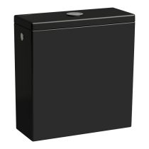 LAUFEN Kartell LAUFEN, Nádrž, prívod vody bočný (vľavo alebo vpravo), Čierna lesklá 020, 380x160 mm, H8293320209721