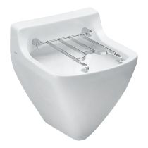 LAUFEN BERNINA Výlevka závesná vrátane sklopnej mriežky a montážneho príslušenstva, 505x510x710 mm, Biela 000, H8542110000001