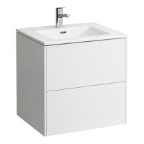 LAUFEN LAUFEN PRO S Umývadlo slim so skrinkou 60 cm, s 2 zásuvkami, vr. deliaceho systému do zásuviek, 600x500x610 mm, Biela matná 260, H8649602601041
