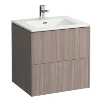 LAUFEN LAUFEN PRO S Umývadlo slim so skrinkou 60 cm, s 2 zásuvkami, vr. deliaceho systému do zásuviek, 600x500x610 mm, Bledý brest 262, H8649602621041