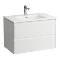 LAUFEN LAUFEN PRO S Umývadlo 'slim' so skrinkou 80 cm, s 2 zásuvkami, vr. deliaceho systému do zásuviek, 800x500x535 mm, Špeciálne farby 990, H8649659901041