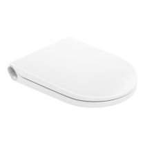 LAUFEN Cleanet Riva, WC sedadlo s poklopom, odnímateľné, Biela matná 757, 490x380 mm, H8916917570001