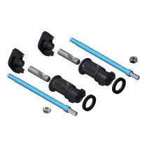 LAUFEN SANITARY ACCESSORIES PUB, Montážna sada Laufen EasyFit 2,0 pre závesné WC a bidety The New Classic, Laufen Pro, IlBagnoAlessi (dĺžka tyčiek 250 mm, farba tyčiek modrá), 330x205 mm, H8938280000001