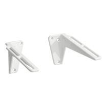 LAUFEN SONAR Montážne konzoly, 1 pár, hliník, s povrchovou úpravou biela lesk, farba Biela, H8943400000001