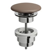 LAUFEN VAL Odpadový ventil s keramickou krytkou, neuzatvárateľný (pre umývadlá bez prepadu), 82x82 mm, farba Café mat, H8981841880001