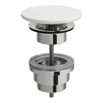 LAUFEN INO|SONAR Odpadový ventil s keramickou krytkou (neuzatvárateľný), 82x82 mm, farba Biela LCC Active, H898188A000001