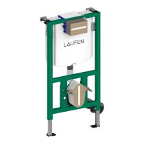 LAUFEN INEO Rámový podomietkový modul, pre závesné WC, podokenná stavebná výška 98 cm, ovládanie splachovacieho tlačidla spredu alebo zhora, do ľahkej priečky, Dual Flush 6/3 l, nastaviteľné aj na 4,5/3 l, s nádržkou proti oroseniu, H9271040000001