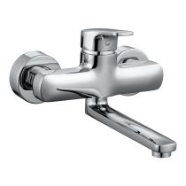 LAUFEN CITYPRO Umývadlová nástenná páková batéria, rameno 225 mm, Chróm 100, HF500923100600