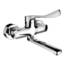 LAUFEN CITYPRO Citypro liberty, umývadlová batéria, otočný výtok 225mm, lekárska páka, s s obmedzovačom prietoku a teploty, Chróm 100, HF500923100694