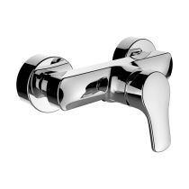 LAUFEN CITYPRO Wall-mounted single lever shower mixer, with one outlet, without accessories, Chróm 100, HF500952100640