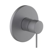 LAUFEN TWINPLUS SLIM Vrchný set podomietkovej sprchovej batérie pre Simibox alebo Simibox Light, PVD inox kartáčovaná oceľ 423, HF505478423000